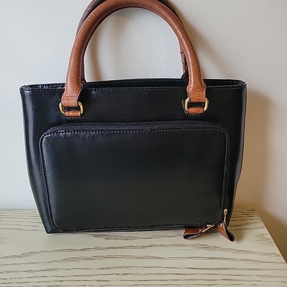 VINTAGE BELLE ROSE HAND PAGE PURSE WITH BUILT IN WALLET/ORGANIZER 11.5" X 8.5" - Picture 6 of 11